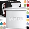 PriorityChef Butter Crock for Counter with Water Line For Spreadable