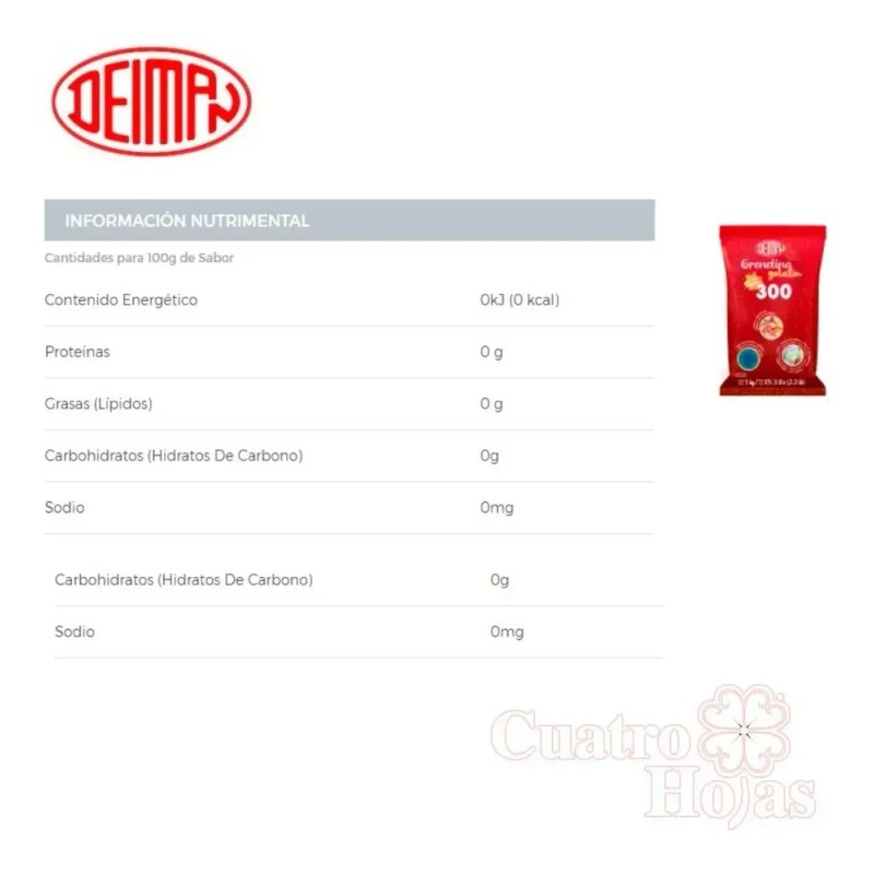 Grenetina Deiman 300 Bloom 1 Kg.