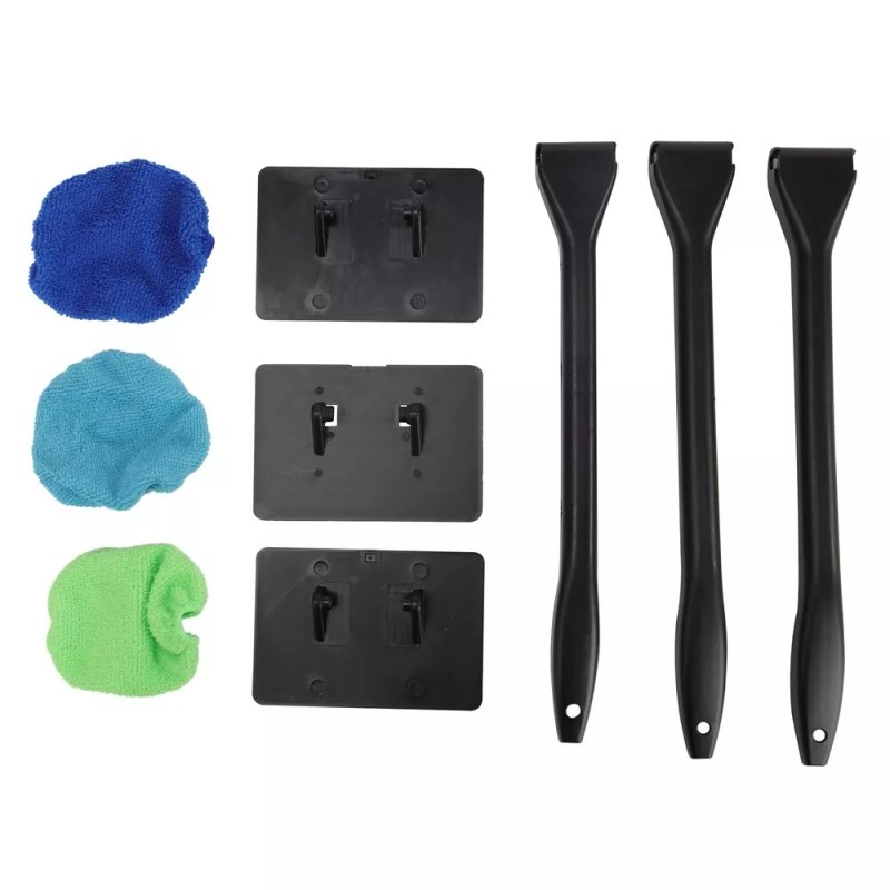 3X Window Windshield Cleaning Tool Wand Microfiber Car Wiper Cleaner