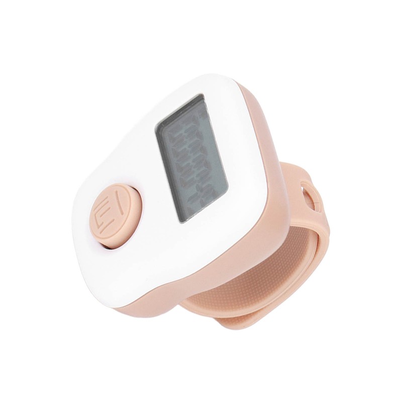 Ring Counter White Manual Luminous Ring Type USB Rechargeable Sweat