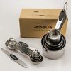 EDELIN Measuring Cups and Magnetic Measuring Spoons Set, Stainless Steel