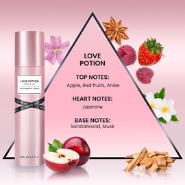 So…?...? Love Potion Perfume Mist - Woody, Floral Body Spray for Women - Perfume for Women with 6 Hour Wear - Vegan Body Mist - Pack of 3