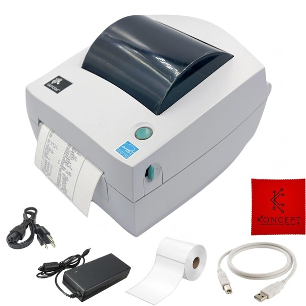 GC420D Zebra Direct Thermal Label Printer Bundle - 1 Year