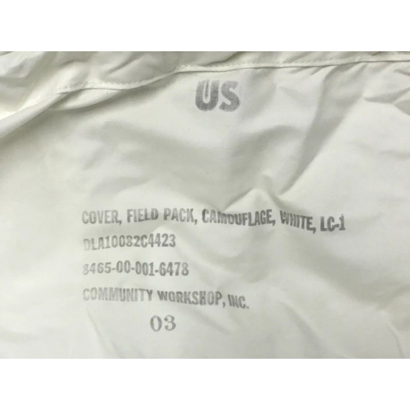 WHITE WATER REPELLENT BACKPACK COVER US MILITARY RUCKSACK SNOW CAMO