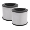 FULMINARE PU-P05 Air Purifier Replacement (2 Pack) Quiet Air Cleaner