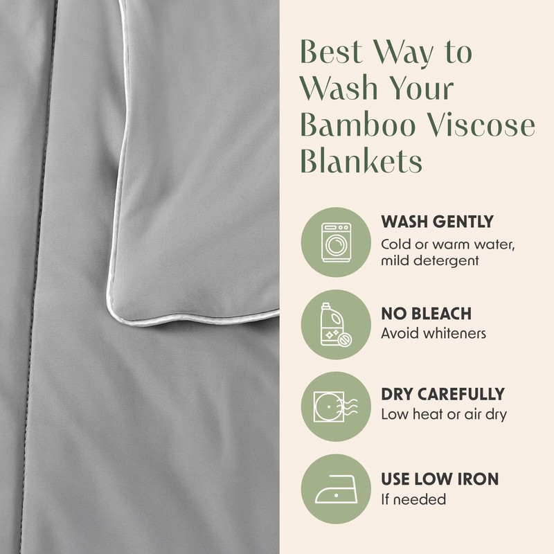 Springtree Home Luxury Viscose from Bamboo Blanket & Comforter |