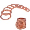 Mesee Pack of 200 Copper Washers, Copper Sealing Rings Assortment