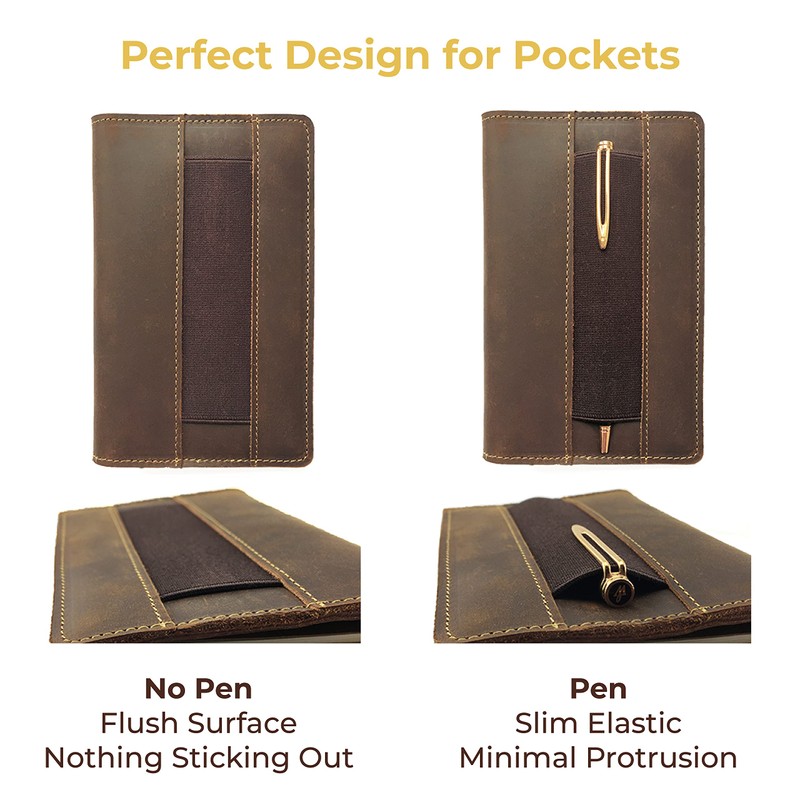 Leather Field Notes Cover, Moleskine Cahier Journal Cover | Handmade
