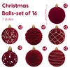 Artmag - Juego de 16 bolas de adornos de Navidad