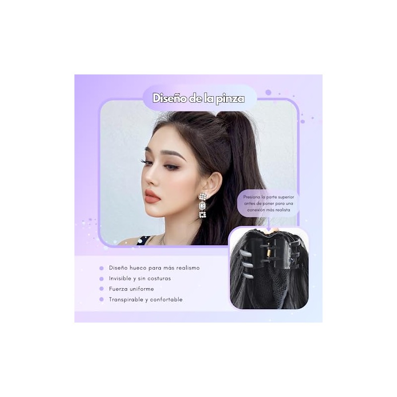 GAIBMAX - Extensiones de cola de caballo para mujer cabello
