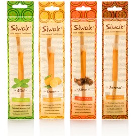 Aromatisierte Miswak Premiumqualität natürliche Zahnbürste. Siwak Original Zahnputzholz zum Zähneputzen und Aufhellen. Stoppt Zahnfleischbluten und Zahnfleischentzündung. (Zitronengeschmack)