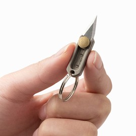 SZHOWORLD Ultra Small Titanium Utility Knife, EDC Tiny Knife Box/Package Opener with Stainless Steel Blade,Ultra Lightweight and Quality