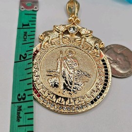 SAINT JUDE Centenario with elephants Gold-plated PENDANT only