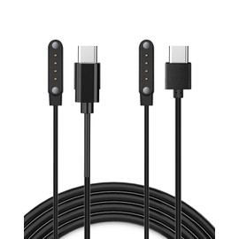 【2本】For PLAUD Notepin Ai ボイスレコーダー 充電ケーブル 充電器 Type-Cコネクタ 携帯充電器 超高耐久 軽量 小さい 持ち運び便利【ブラック】
