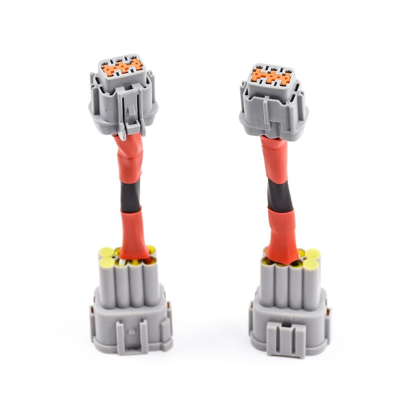 2PCS Headlight Conversion Adapters Wiring Harness Compatible with Nissan 350z