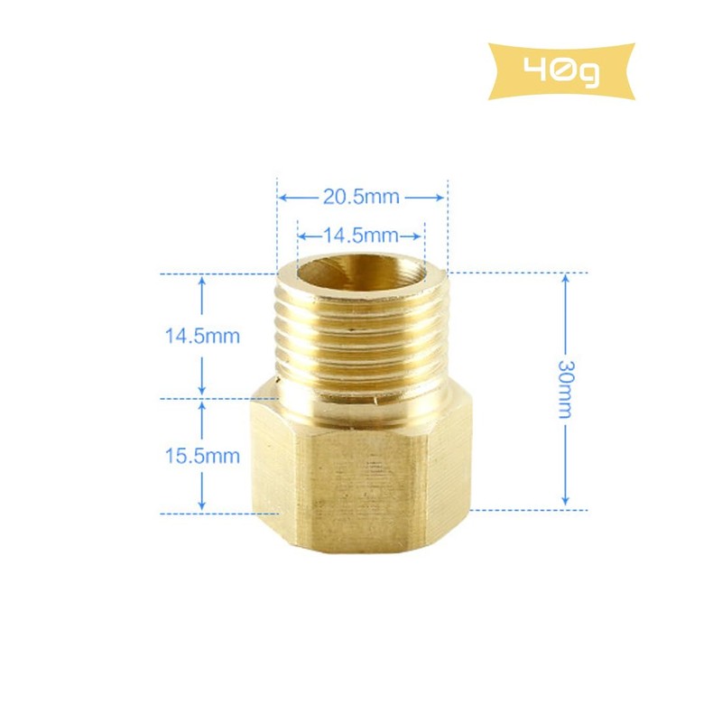 4Pcs Brass Pipe Fitting, 1/2" NPT Male Pipe x 1/2"