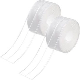 Rusoz Rusoz Dichtungsband Selbstklebend Wasserdicht Transparent, 2 Rollen Abdichtband Selbstklebend Wasserfest Fugendichtungsband Anti-schimmel 3.2mx38mm fr Kche,badezimmer, Toilette, Wandecke