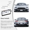 QUANQIUFEI 2 Pack Bling License Plate Frames, Sparkly Rhinestone Diamond