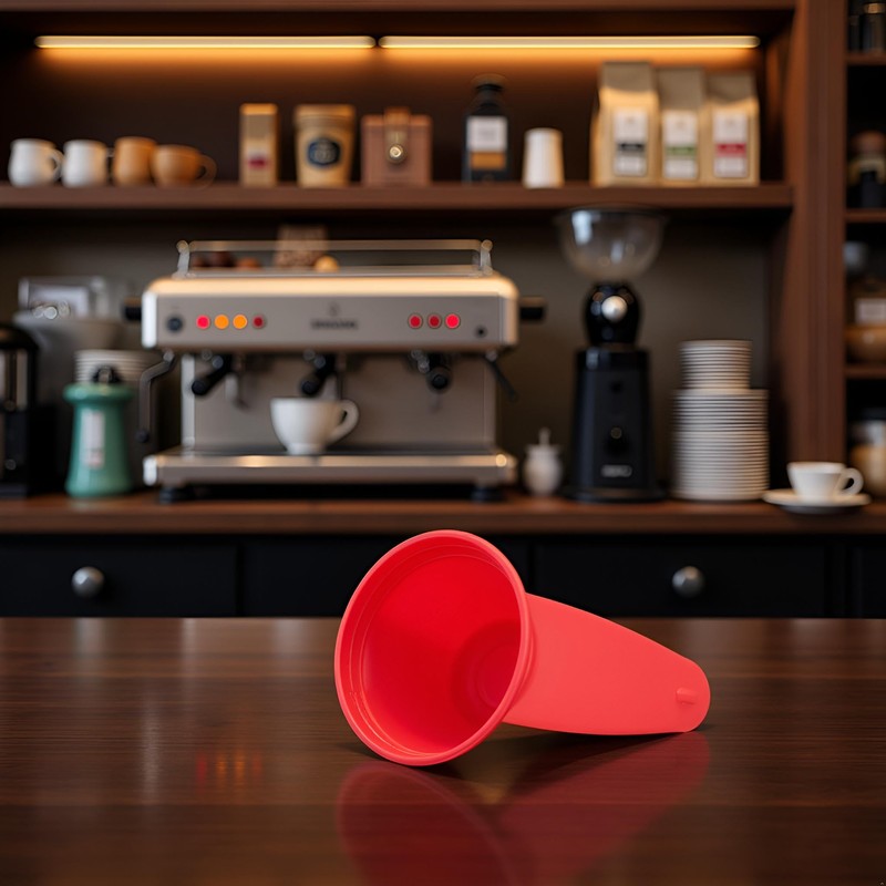 Red Plastic Coffee Scoop Measuring Scoop Suitable for Ground Beans
