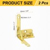 uxcell 2Pcs Box Quadrant Hinge, 22x28mm Box Hinge Cases with