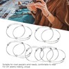 10Pcs Stainless Steel Bangle 1.6mm Adjustable Expandable Coil Bracelet DIY