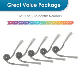 5 cepillos laterales de repuesto QV 35A para Roborock QV 35A / QV 35S / Q10 S5/ Q10 X5/ Q7 M5/ QRevo Curv / S5X / 5A1/ 5XC/QRevo S5V / QRevo Edge / S5A / Saros 10R / Saros 10/ Saros Z70 Aspirador