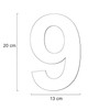 Metzler House Number Made of Solid Steel in Anthracite RAL