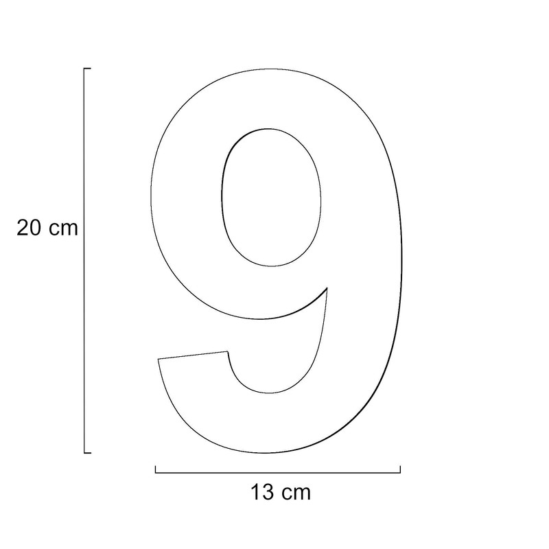 Metzler House Number Made of Solid Steel in Anthracite RAL