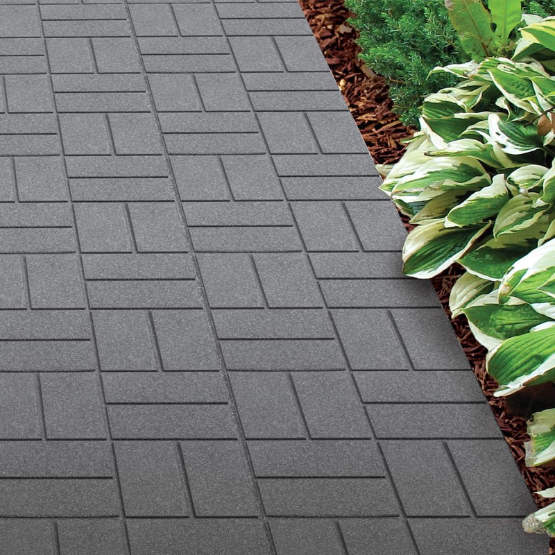 Rubberific Rubberific Dual Sided Rubber Paver Tile - 16" X