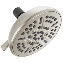 Delta Faucet 8-Spray Touch-Clean Shower Head Brushed Nickel, Delta Shower Heads, Showerhead, Brushed Nickel Shower Head, 2.5 GPM Water Flow, Stainless 75898CSN