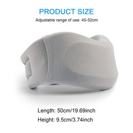 SAVOSWEET Neck Brace Cervical Collar, Neck Support Brace for Sleeping, Soft Foam Wraps Keep Vertebrae Stable and Aligned for Relief of Cervical Spine Pressure for Women & Men（L）