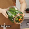 YARWELL 0.6 Gallon Glass Fermentation Jar with Airlock, Small Batch