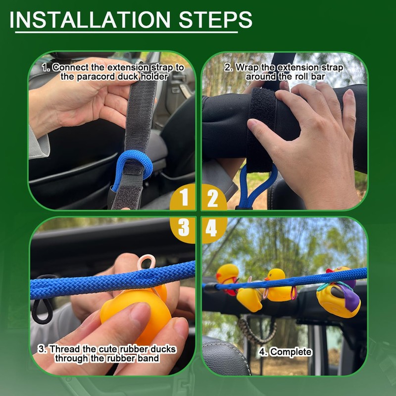 Duck Holder for Jeep,Rubber Ducks Holder for Jeep Wrangler YJ