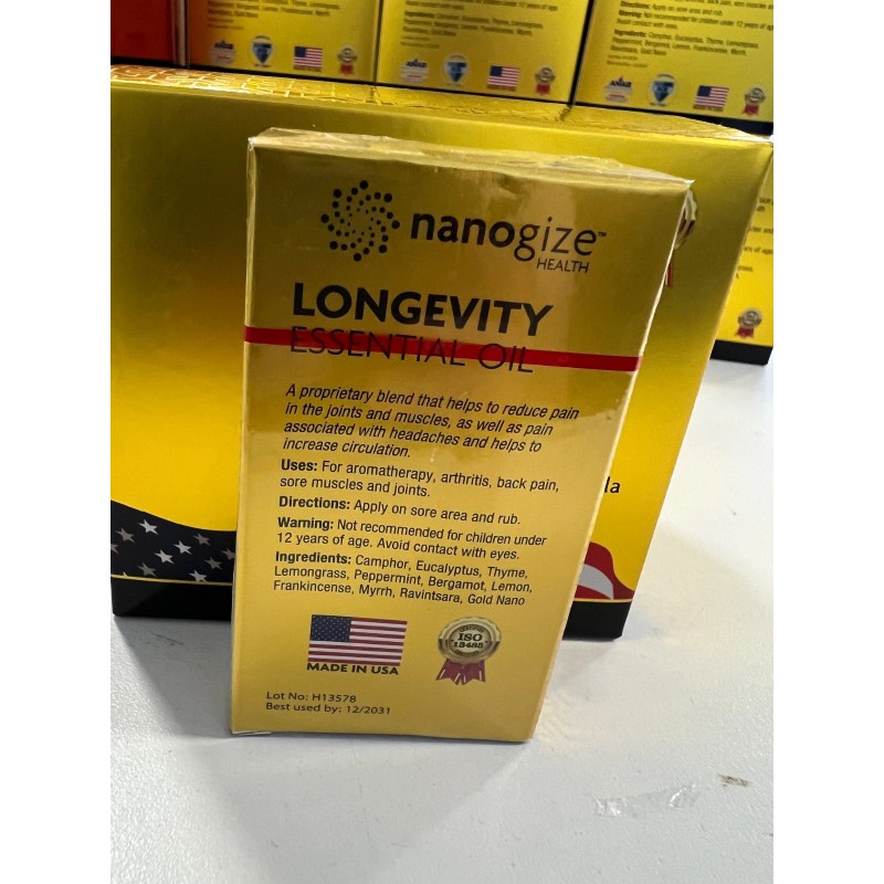 Nanogize 1 Nanogize LONGEVITY ESSENTIAL OIL Cua My 21ml