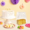 Morepack Gusseted Flat Bottom Cellophane Bags with Paper Insert 50Pcs