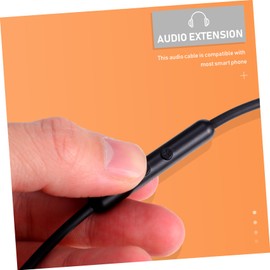 jojofuny 2pcs Wired Control Spring Audio Cable for Headphones Flexible Cord Compatible and Line Control for Calls and Music Playback