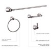 Design House 188698 Kassel 4-Piece Bathroom Accessory Kit, Polished Chrome