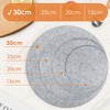 SOSMAR Pack of 4 Large Felt Coasters, Felt Underlay for