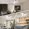 Ohniyou 46'' Ceiling Fan with Lights, Low Profile Ceiling Fans