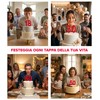 dekora - Candeline Compleanno Gigante Numero 6 Rossa 15 cm