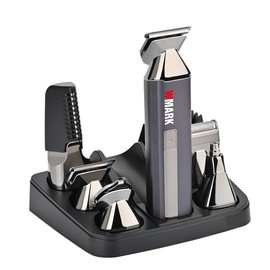 WMARK Men's Hair Trimmer, Stainless Steel Body Hair Removal Tool, Kevlar Professional Electric Shaving Set NG-HT001