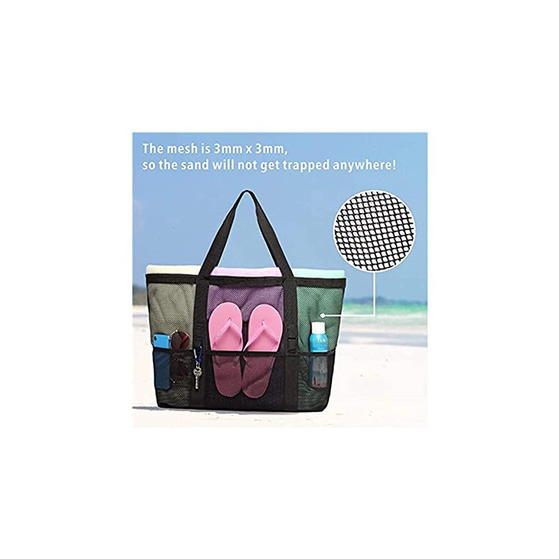 PUBAMALL Bolsa de playa de malla Grande, Bolsa de Playa