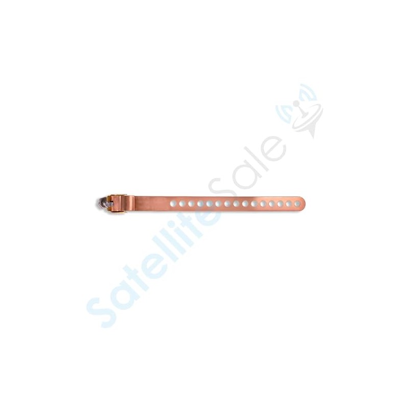 SatelliteSale Copper Coated Grounding Strap 12" Flexible and Adjustable Pack