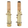2Pcs Saxophone Neck Metal Straight Curved Accessory Replacement Set Kit