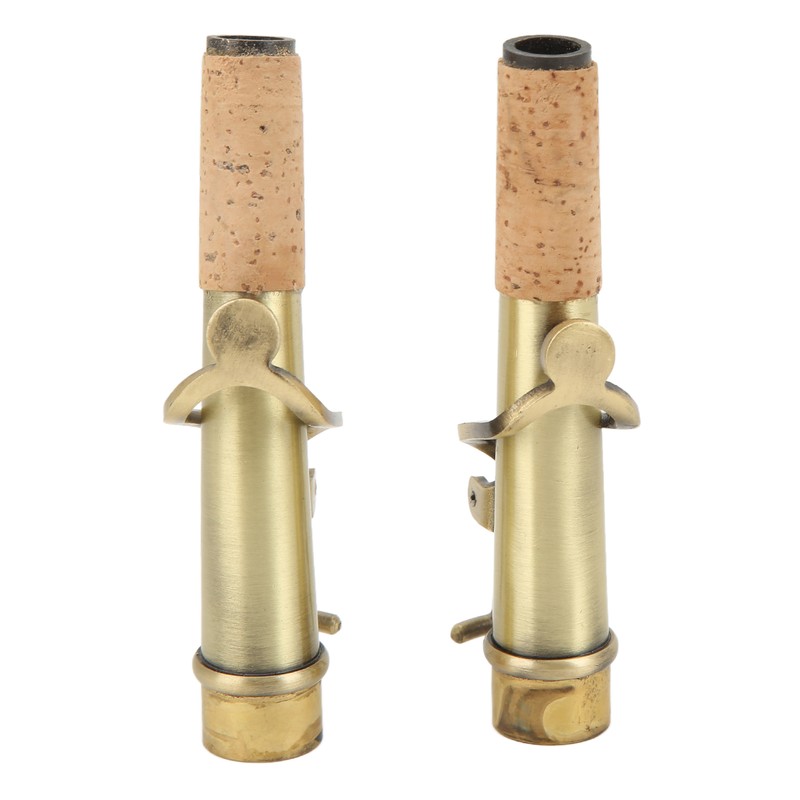2Pcs Saxophone Neck Metal Straight Curved Accessory Replacement Set Kit