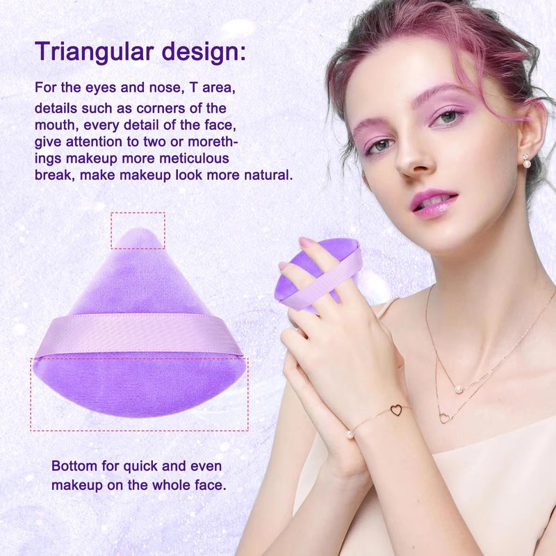 6+6 Professional Makeup Sponge Set,2.76 inch Portable Soft Setting Face