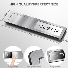 Eobiim Dishwasher Magnet Clean Dirty Sign, Premium Strong Clean Dirty Magnet for Dishwasher, Universal Dirty Clean Dishwasher Magnet, Clean Dirty Sign Indicator for Kitchen Decor, Easy to Read & Slide
