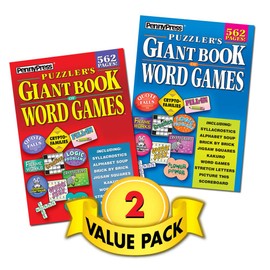 Puzzler's Giant Book of Word Games for the Whole Family – 2 Pack [Paperback] Penny Press/Dell Magazines