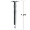 Grip-Rite 112EGRFG1, 1-1/2" Electro-Galvanized Roofing Nails, 1 lb Pack, Rust-Resistant