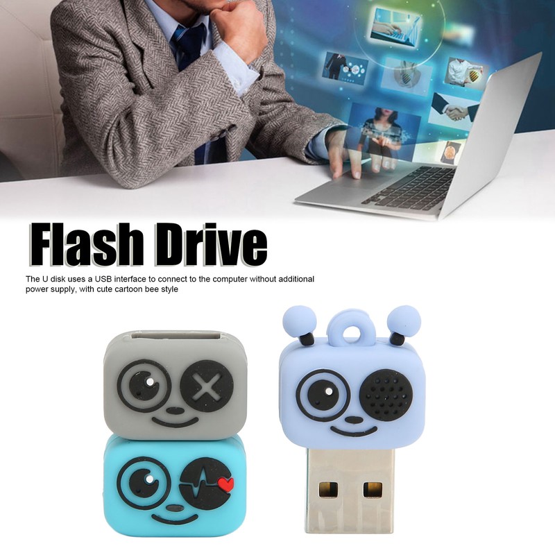 Flash Drive PVC Cartoon Bee Style USB 2.0 Standard Hot